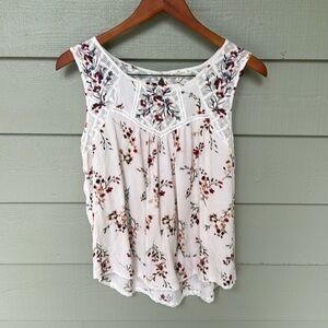 L Mason & Belle Sleeveless Embroidered Tank